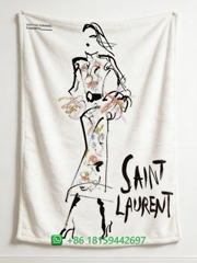 Yves Saint Laurent Throw Blankets